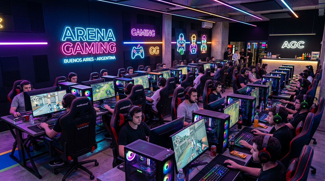 Interior principal Gaming Coffee AR